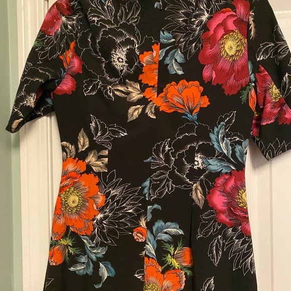 Smashed Lemon Vibrant Floral Dress Size 8 - Picture 2 of 3